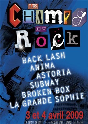 Affiche de Champs du Rock : La Grande Sophie, Subway...