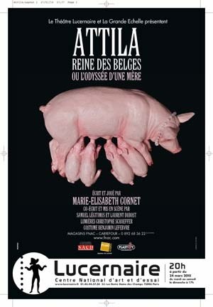 Affiche de Attila, reine des Belges ou l'Odyssée d'une mère | Théâtre Le Lucernaire