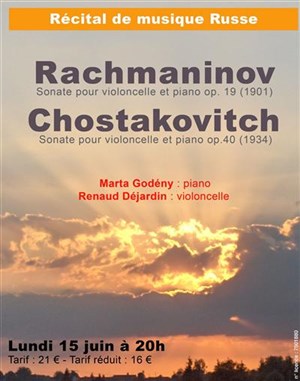 Affiche de Récital de musique Russe Rachmaninov - Chostakovitch