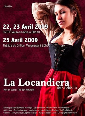 Affiche de La locandiera | Théâtre Le Griffon