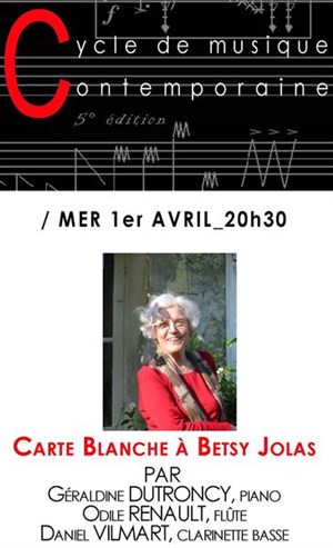 Affiche de Carte blanche à Betsy Jolas