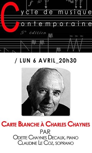 Affiche de Carte Blanche à Charles Chaynes