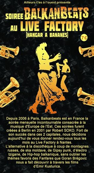 Affiche de BalkanBeats avec Erika & Emigrante + Dj Boris Viande