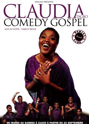 Affiche de Claudia  Tagbo dans Claudia Comedy Gospel |  Théâtre Le Temple