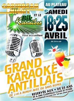 Affiche de Grand Karaoké Antillais !