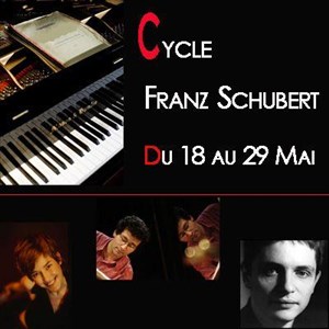 Affiche de Récital de piano par Alexandre Leger, Hélène Couvert, Ferenc Vizi