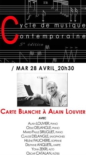 Affiche de Carte Blanche à Alain Louvier