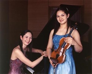Affiche de Les soeurs Janke en sonate violon et piano - concert Jeunes Talents