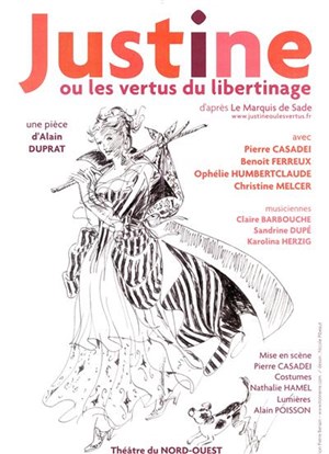 Affiche de Justine ou les vertus du libertinage