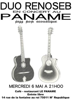 Affiche de Duo RENOSEB: Jazz Pop Acoustique
