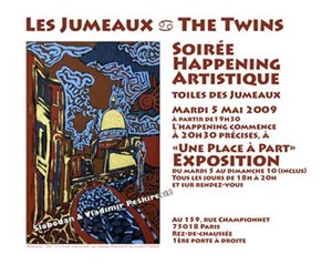 Affiche de Soirée Happening Artistique-Exposition