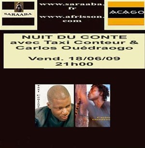 Affiche de Nuit du Conte : Taxi Conteur /Carlos Ouédraogo & invités