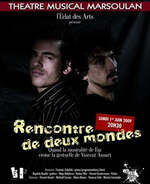 Affiche de Rencontre de deux mondes : Chanson française et danse