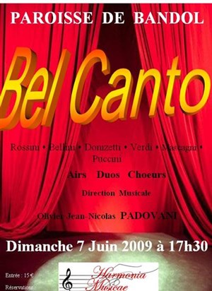 Affiche de concert lyrique