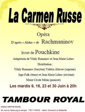 Affiche de La Carmen Russe