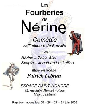 Affiche de les fourberies de Nérine