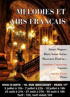 Affiche de Récital de mélodies et airs français