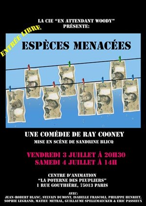 Affiche de Espèces menacées | Centre d'animation La poterne des peupliers