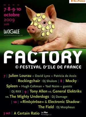 Affiche de Factory © festival d'ile de france: Julien Lourau Quartet Saïgon invite David Lynx et Patricia de Assis