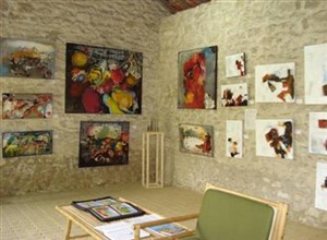 Affiche de Exposition des peintres Christophe Forget et Ilgvars Zalans.