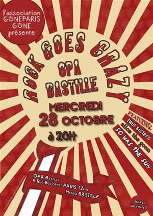 Affiche de Rock Goes Crazy : So Was The Sun + Twin Sisters + Alice The Goon