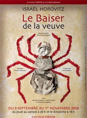 Affiche de Le Baiser de la veuve | A la folie theatre