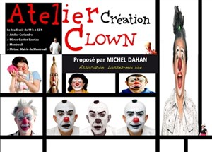 Affiche de Atelier Création Clown Hebdromadaire