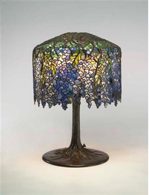 Affiche de Louis Comfort Tiffany, couleurs et lumière au musée du Luxembourg