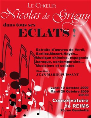 Affiche de Le choeur Nicolas des grigny dans tous ses éclats