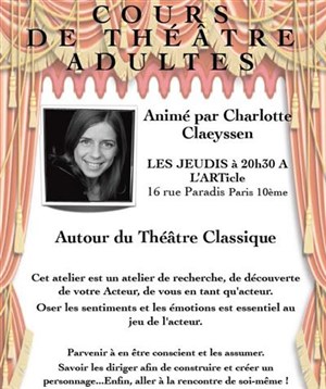 Affiche de Atelier Théâtre Adultes à l'ARTicle