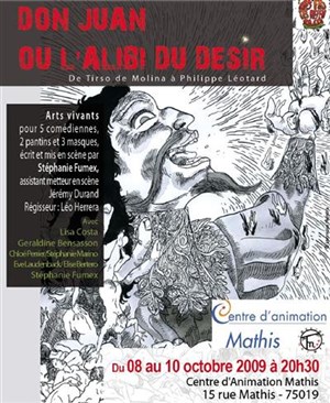 Affiche de Dom Juan ou l'alibi du désir | Centre d'animation Mathis