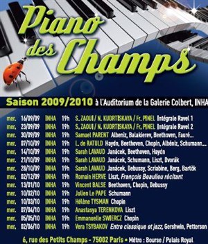 Affiche de Ouverture du cycle Piano des Champs