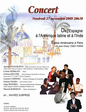 Affiche de De l'Espagne à l'Amérique latine et à l'Inde