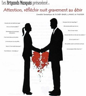 Affiche de Attention, réfléchir nuit gravement au désir