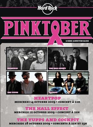 Affiche de Pinktober - HeartPop,The Hall Effect, The Yupps, Cockpit