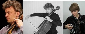 Affiche de Deux violoncelles et un accordéon - Une formation originale