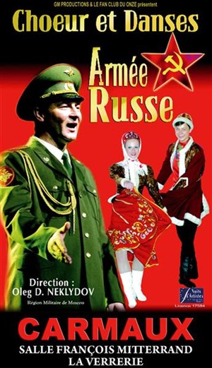 Affiche de Choeur et Danses Armée Russe  | CARMAUX