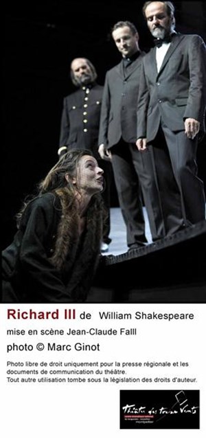 Affiche de Diptyque Shakespeare : Richard III (en alternance avec Le Roi Lear)