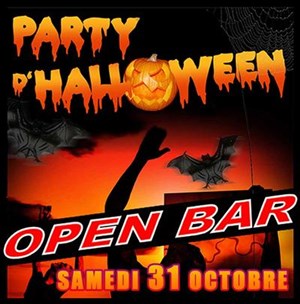 Affiche de Party D'Halloween * Open Bar *