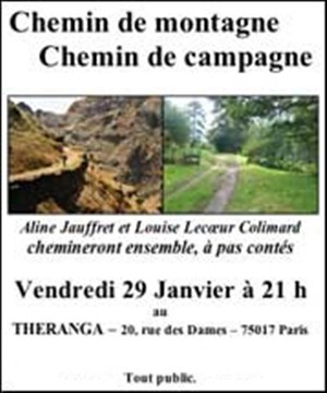Affiche de Chemin de montagne, chemin de campagne