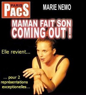 Affiche de Marie Némo dans Maman fait son coming out | Théâtre des Quarts d'Heures
