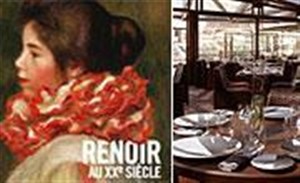 Affiche de Expo Renoir au Grand Palais + Dejeuner Les Ombres