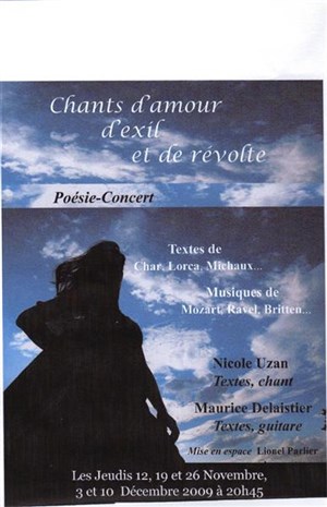 Affiche de Chants d'amour, d'exil et de révolte