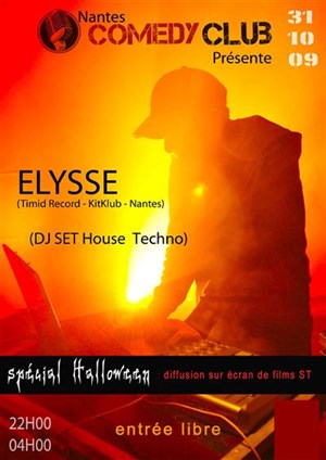 Affiche de DJ set live Elysse - Halloween party