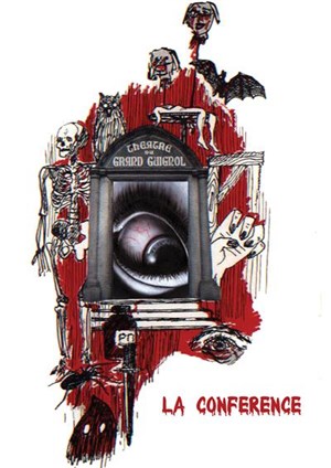 Affiche de Conférence sur le théâtre de Grand Guignol