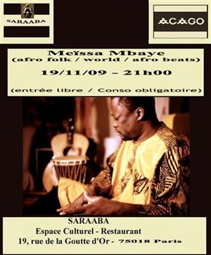 Affiche de Meïssa Mbaye : afro folk / world / afro beats