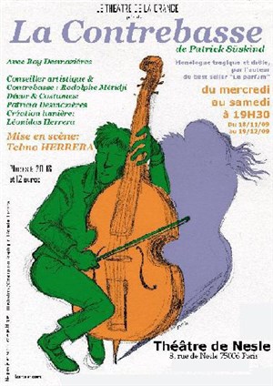 Affiche de La contrebasse | Theatre de Nesle
