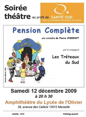 Affiche de Soirée Santé Sud : Pension Complete