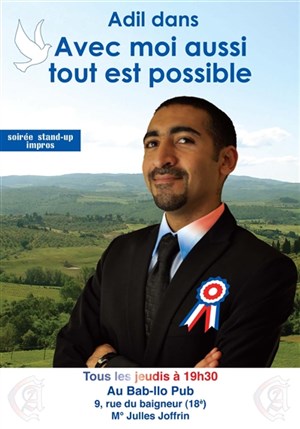 Affiche de Adil dans Avec moi aussi tout est possible !