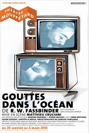 Affiche de Gouttes dans l'océan